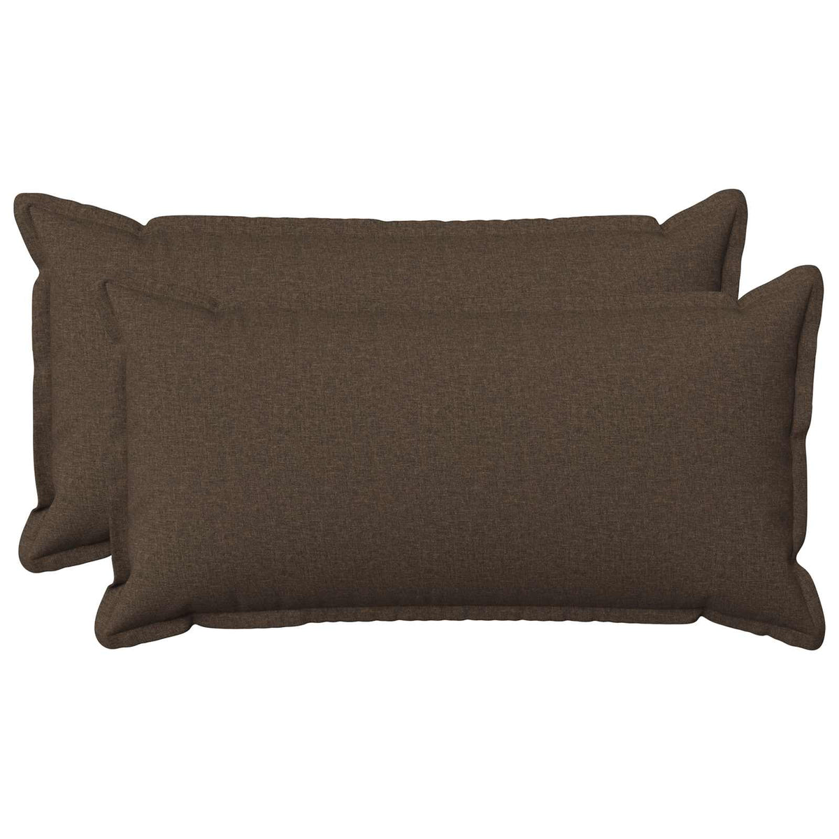 Throw Pillow 2 pcs HOUTEN Taupe 40 x 80 cm Faux Linen