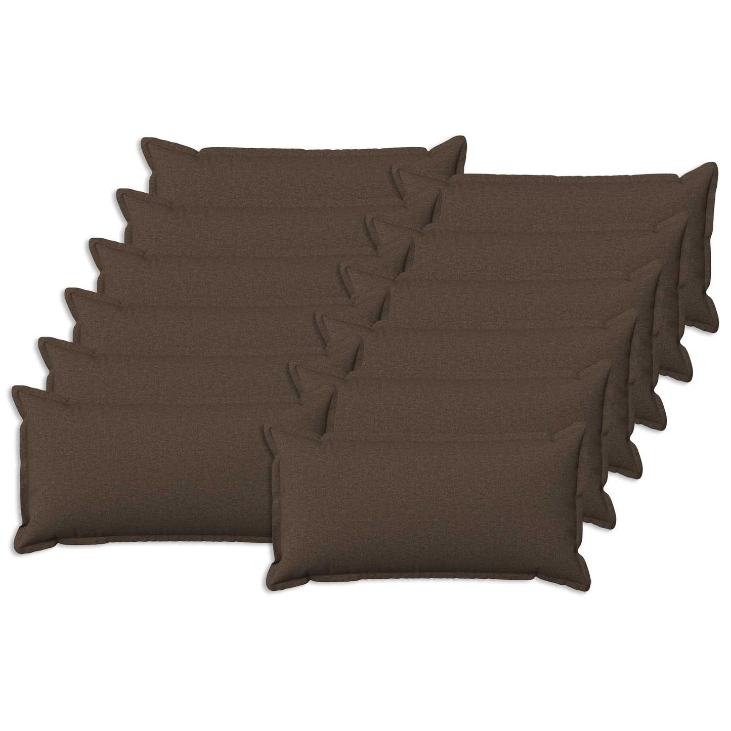Cushion with Pillow HOUTEN 12 pcs Taupe Faux Linen