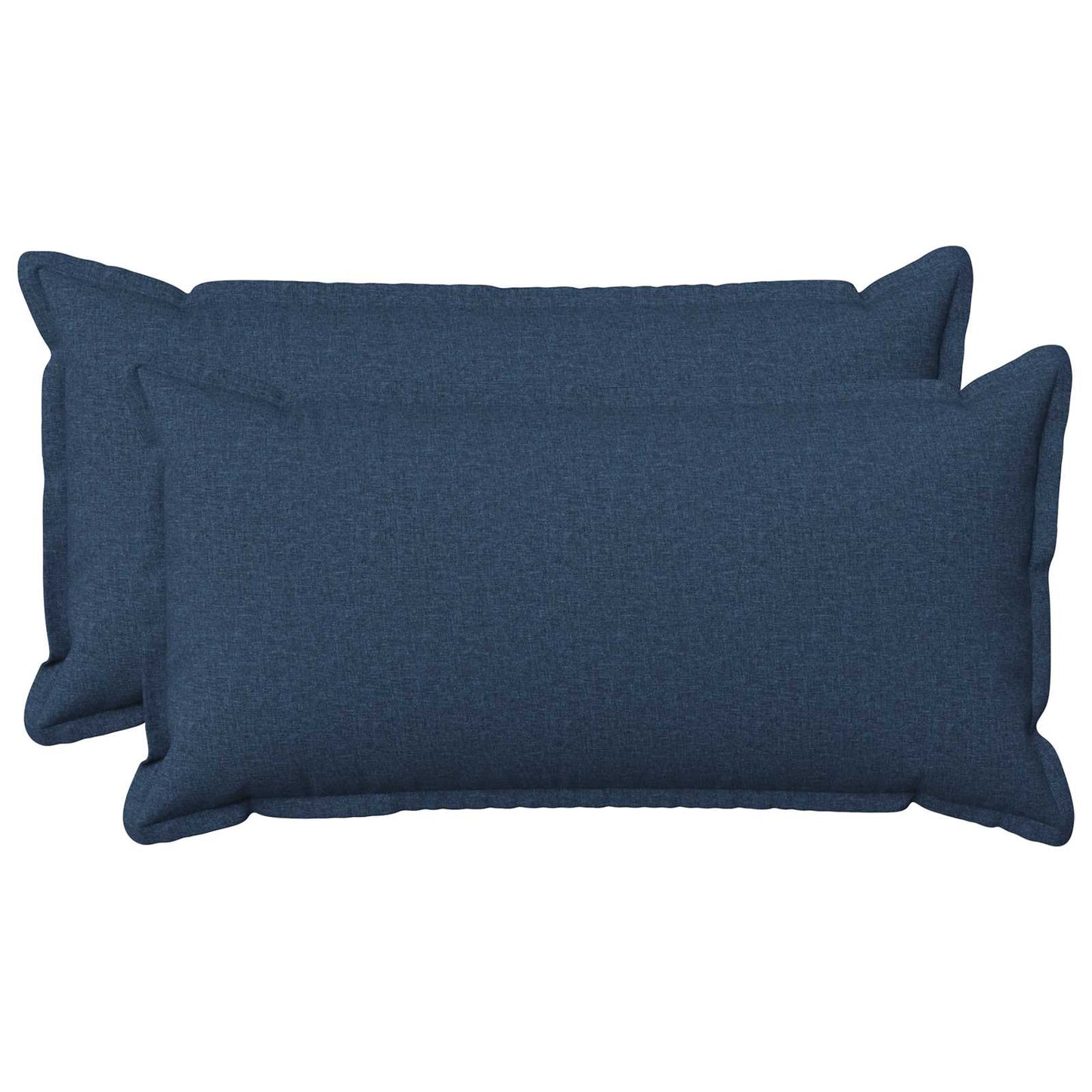 Cushion with Pillow HOUTEN 2 pcs Blue Faux Linen