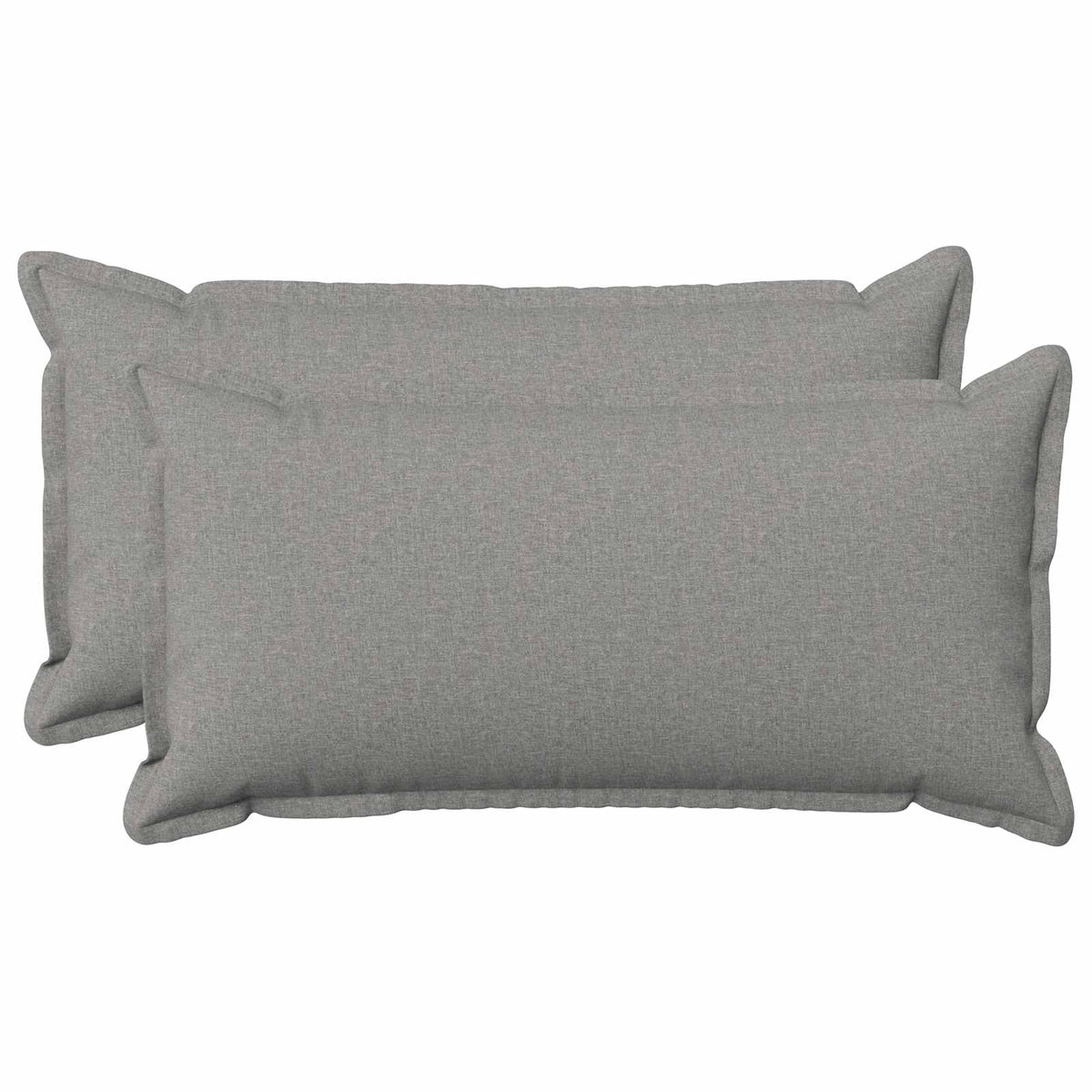 Cushion with Pillow HOUTEN 2 pcs Cloud Grey Faux Linen
