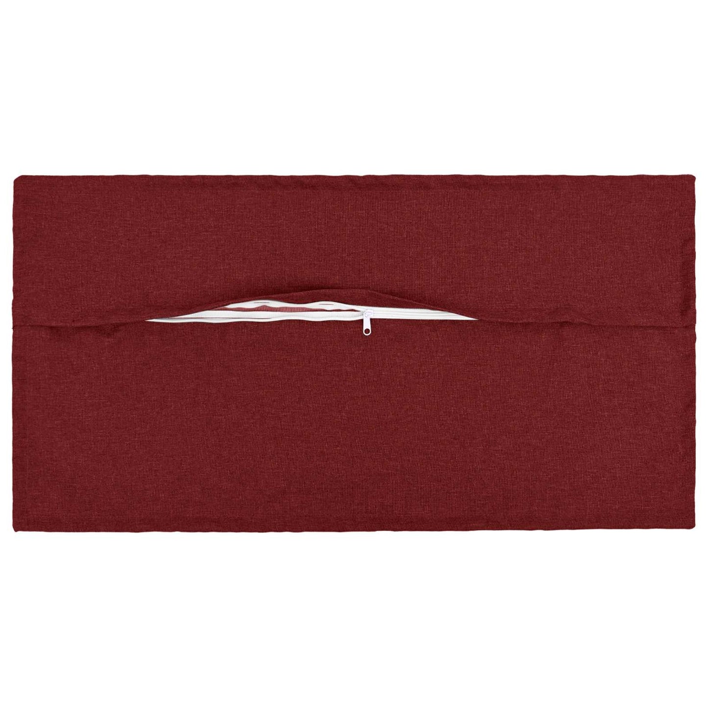 Cushion with Pillow HOUTEN 2 pcs Wine Red Faux Linen