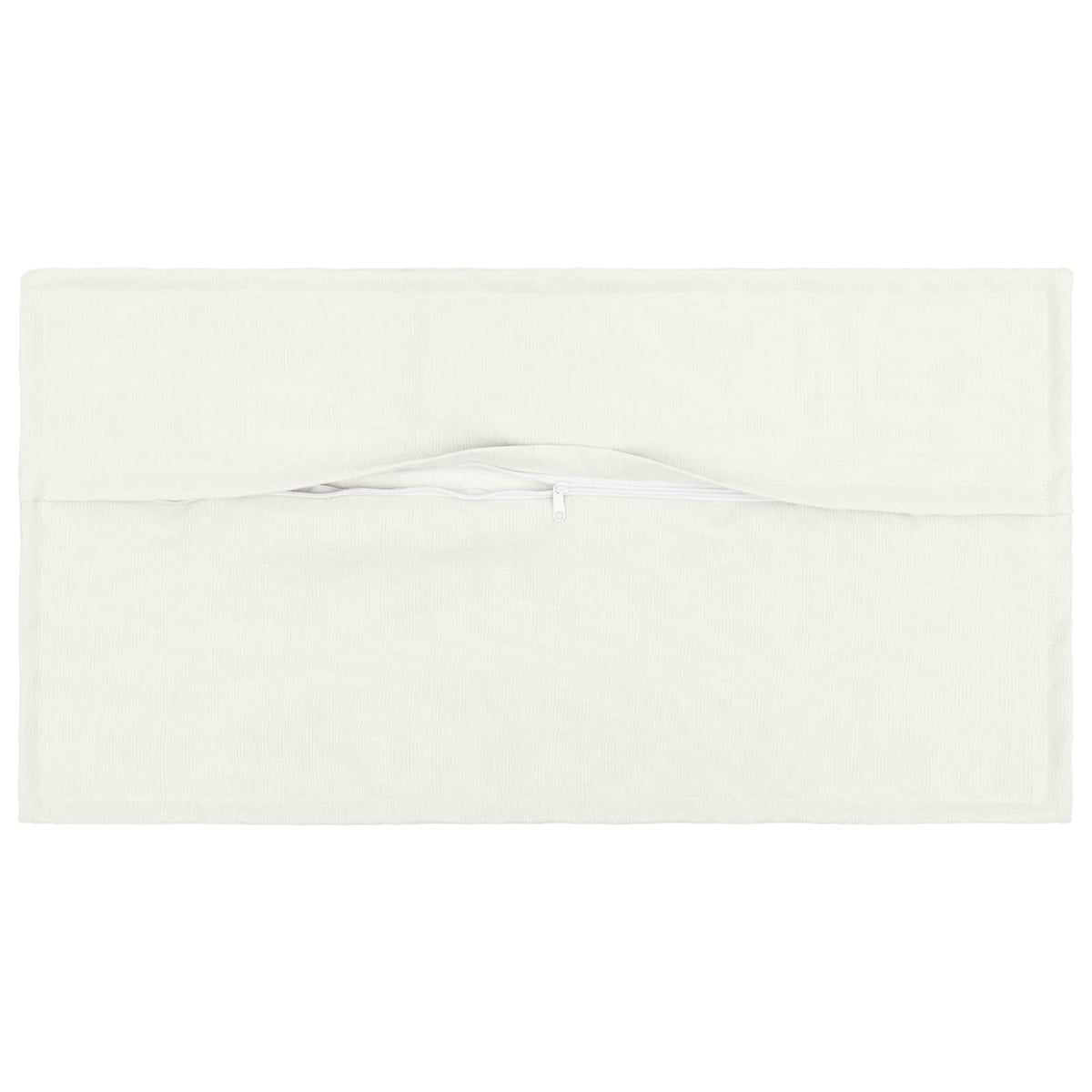 Cushion with Pillow HOUTEN 2 pcs White Faux Linen