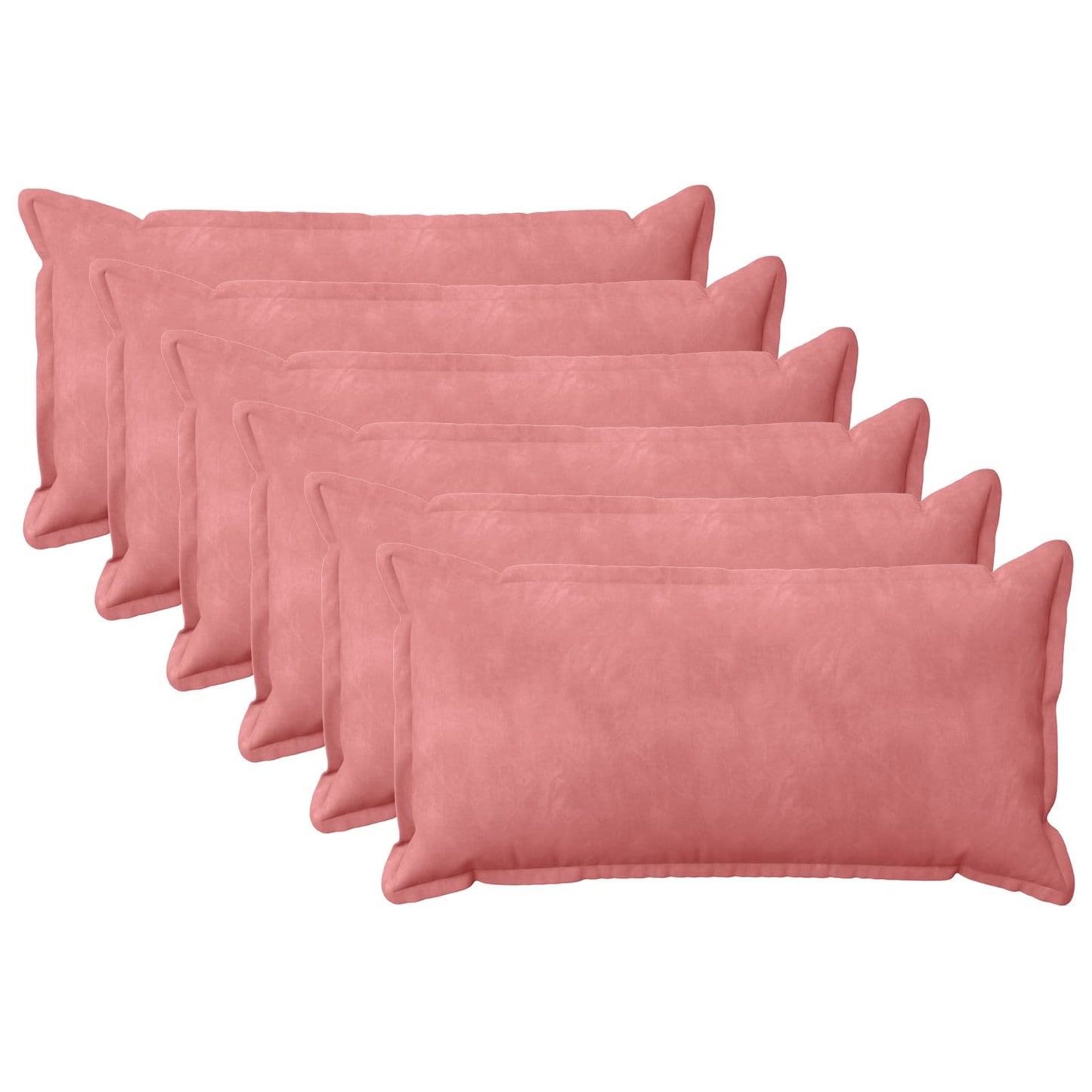 Cushion with Pillow HOUTEN 6 pcs Pink Velvet