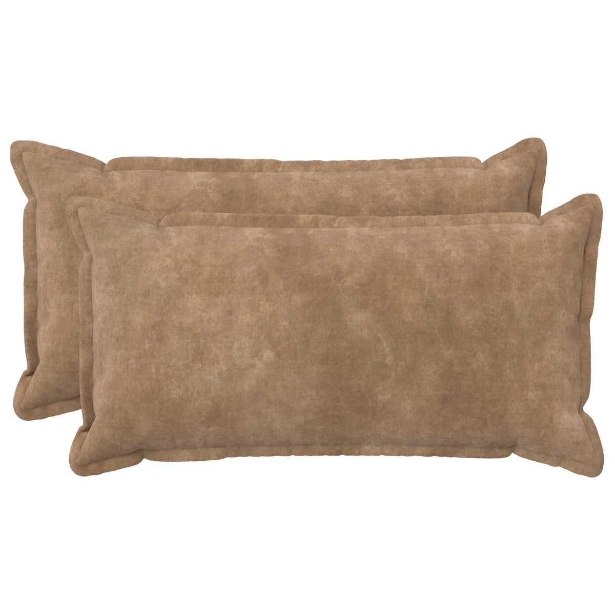 Cushion with Pillow HOUTEN 2 pcs Taupe Microfiber Fleece