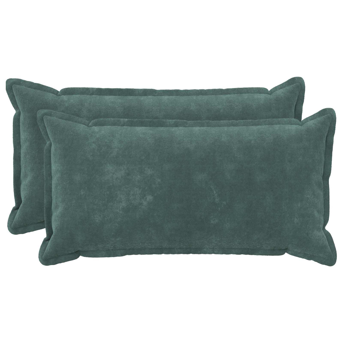 Cushion with Pillow HOUTEN 2 pcs Sea Blue Microfiber Fleece