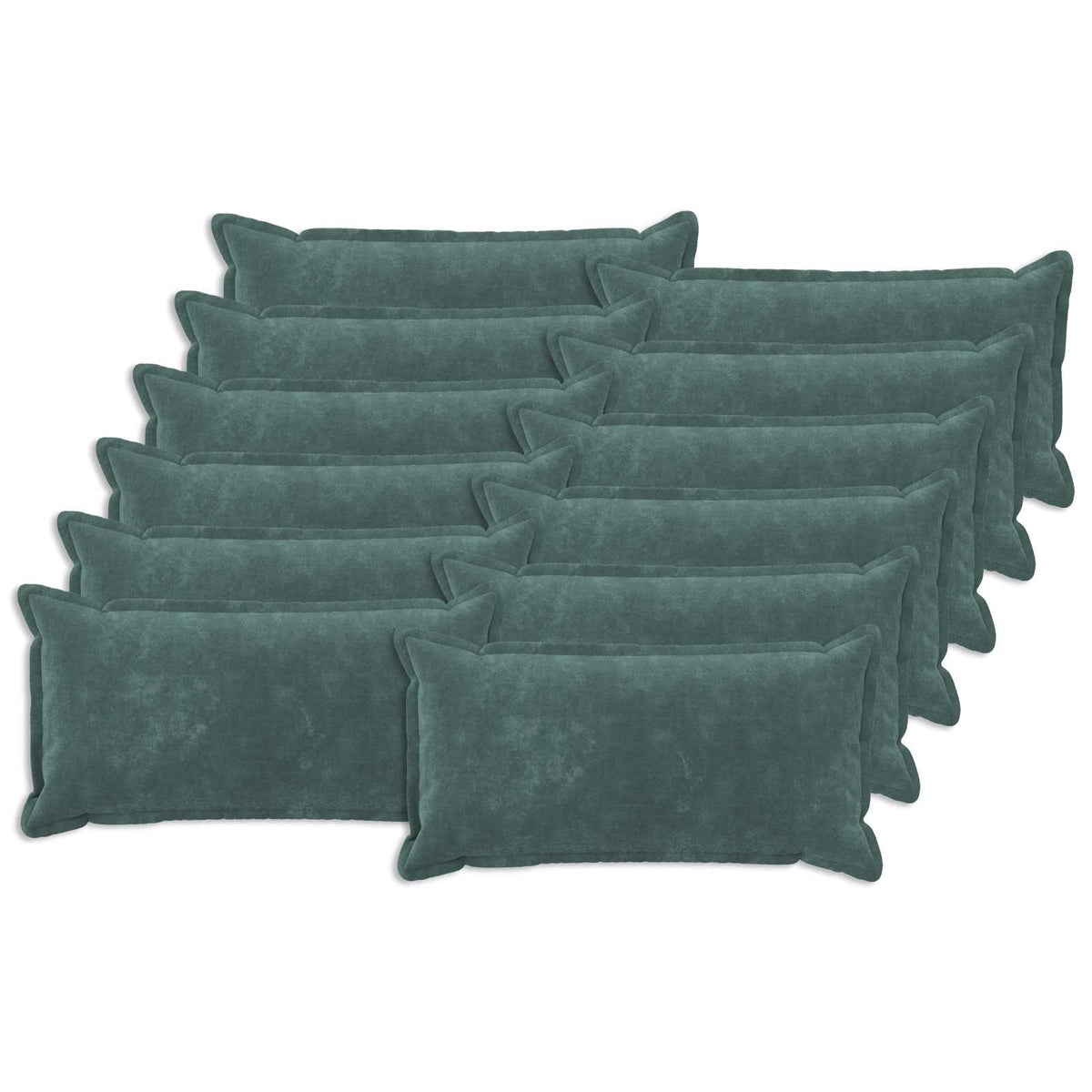 Cushion with Pillow HOUTEN 12 pcs Sea Blue Microfiber Fleece