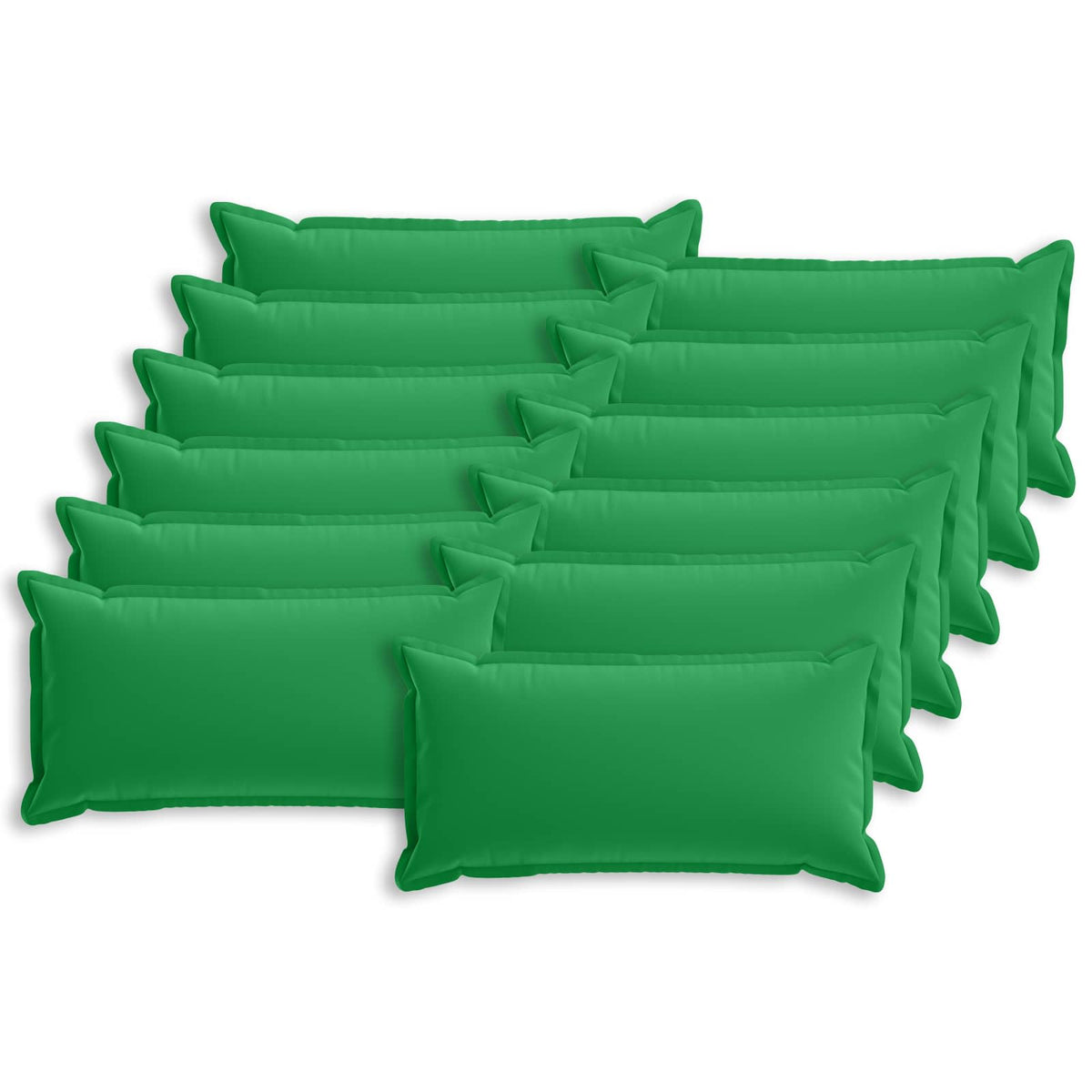 Cushion with Pillow HOUTEN 12 pcs Green Polyester