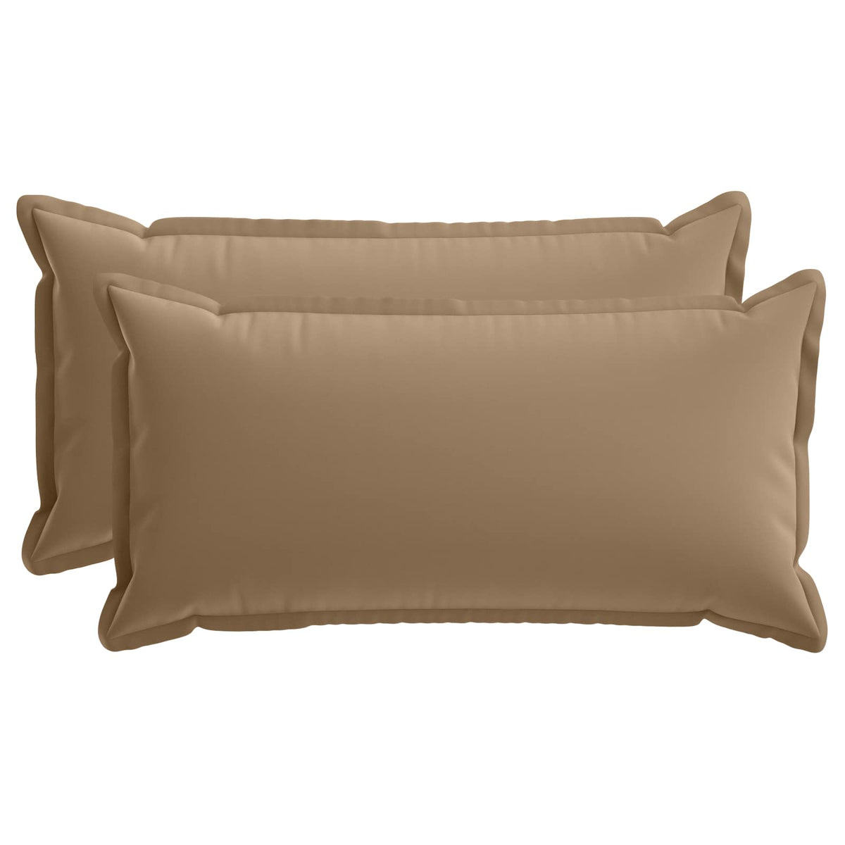 Cushion with Pillow HOUTEN 2 pcs Taupe Polyester
