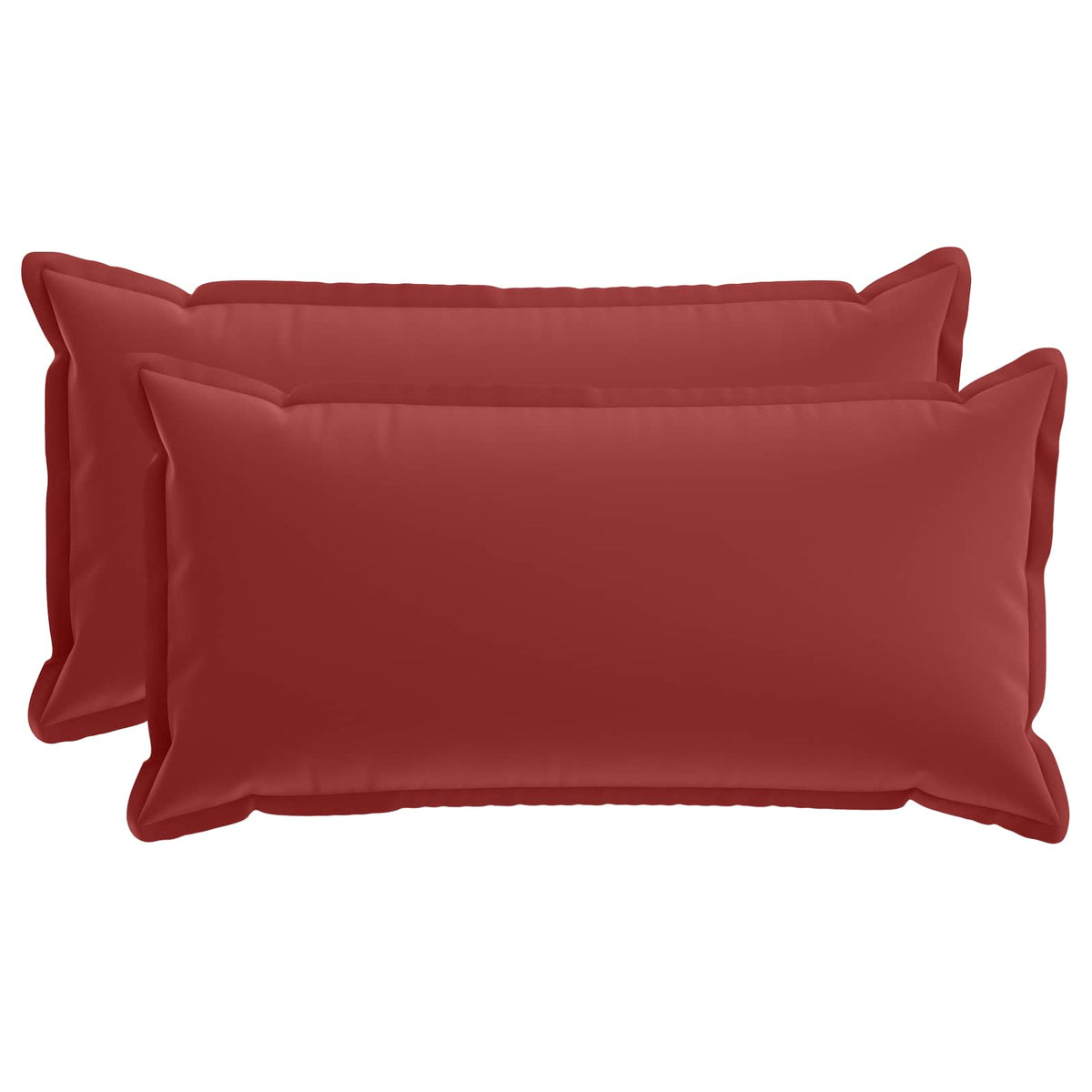 Cushion with Pillow HOUTEN 2 pcs Wine Red Polyester
