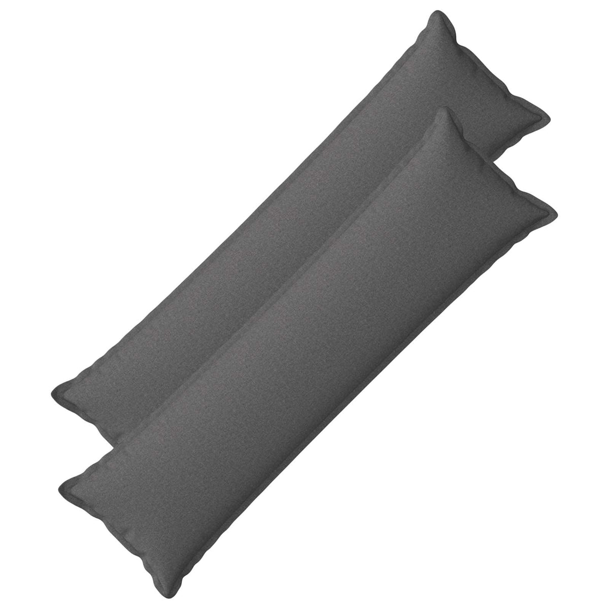 Throw Pillow 2 pcs HOUTEN Light Grey 40 x 145 cm Faux Linen