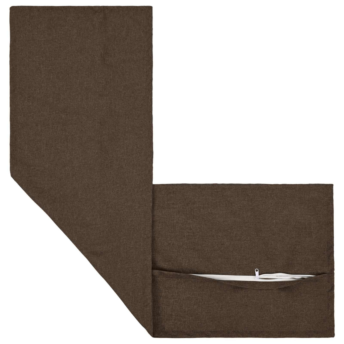 Cushion with Pillow HOUTEN Taupe 40 x 145 cm Faux Linen