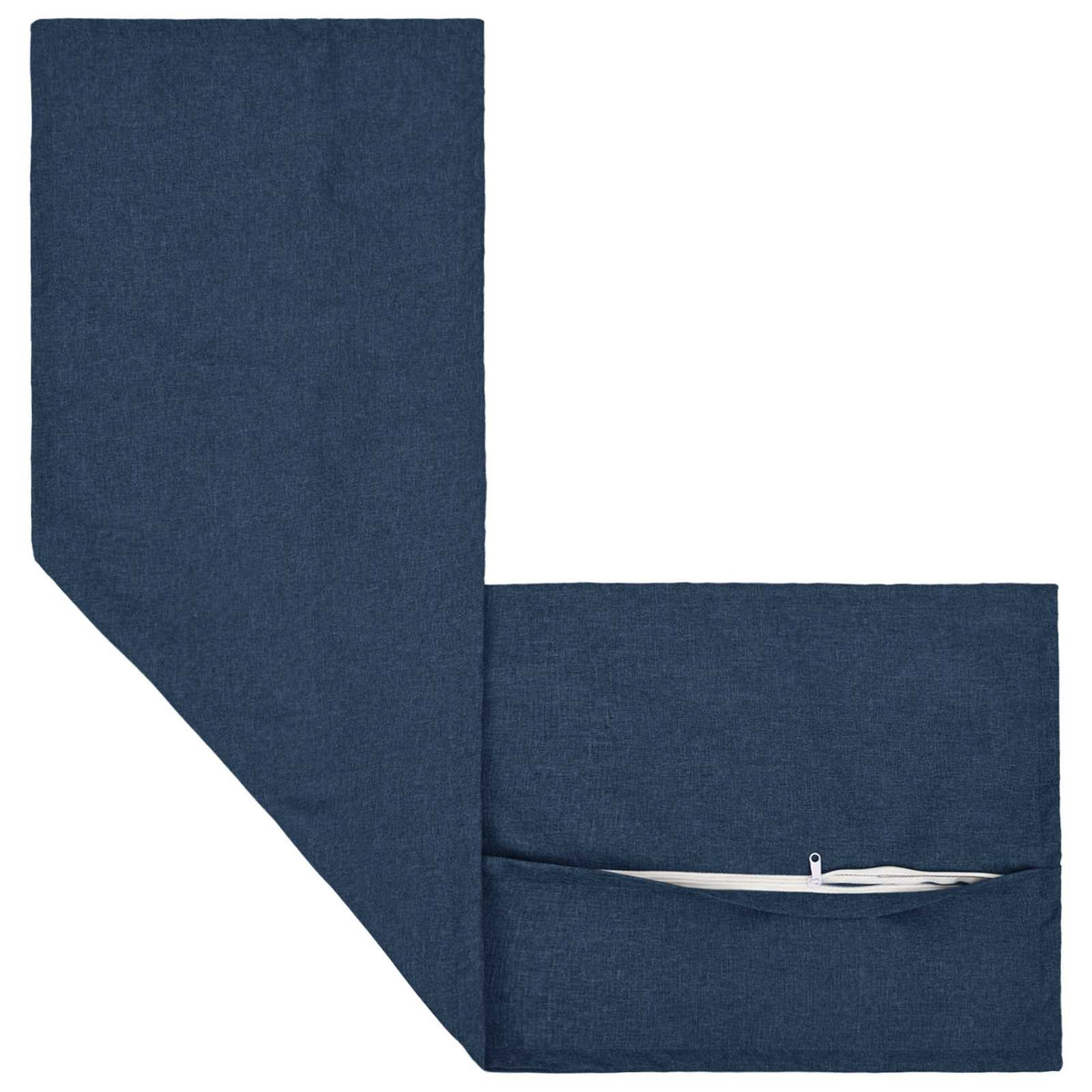 Cushion with Pillow HOUTEN 2 pcs Blue Faux Linen