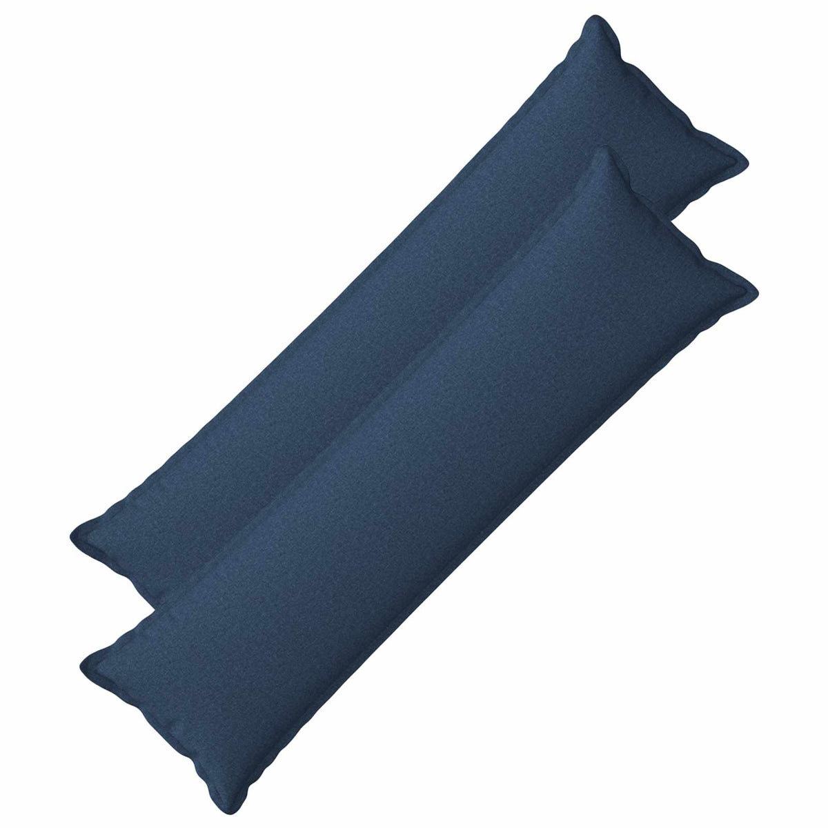 Cushion with Pillow HOUTEN 2 pcs Blue Faux Linen