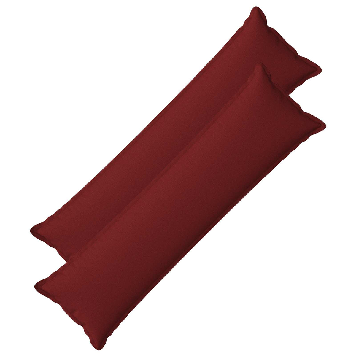Throw Pillow 2 pcs HOUTEN Wine Red 40 x 145 cm Faux Linen