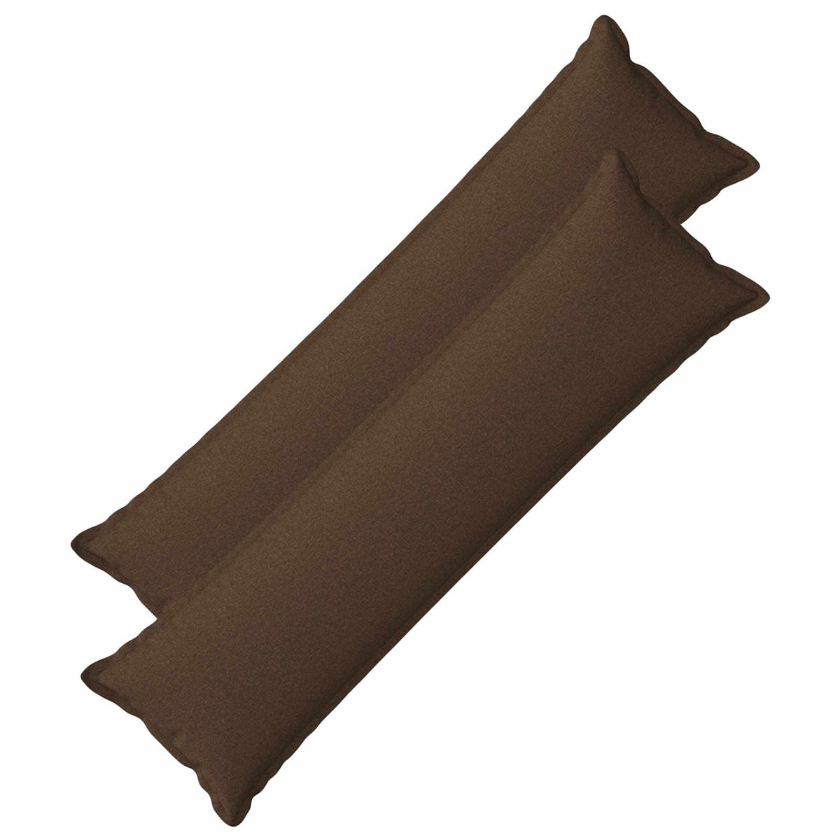 Throw Pillow 2 pcs HOUTEN Brown 40 x 145 cm Faux Linen