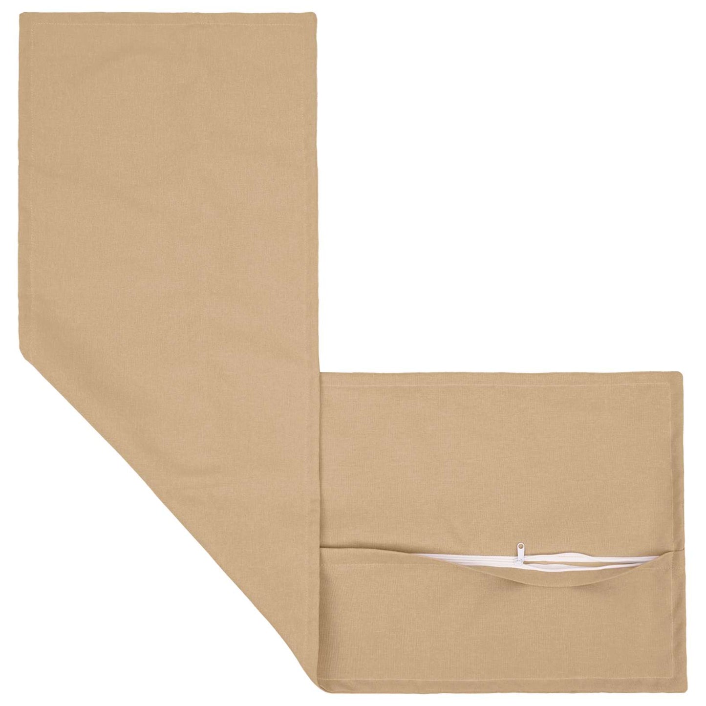 Cushion with Pillow HOUTEN Cream 40 x 145 cm Faux Linen