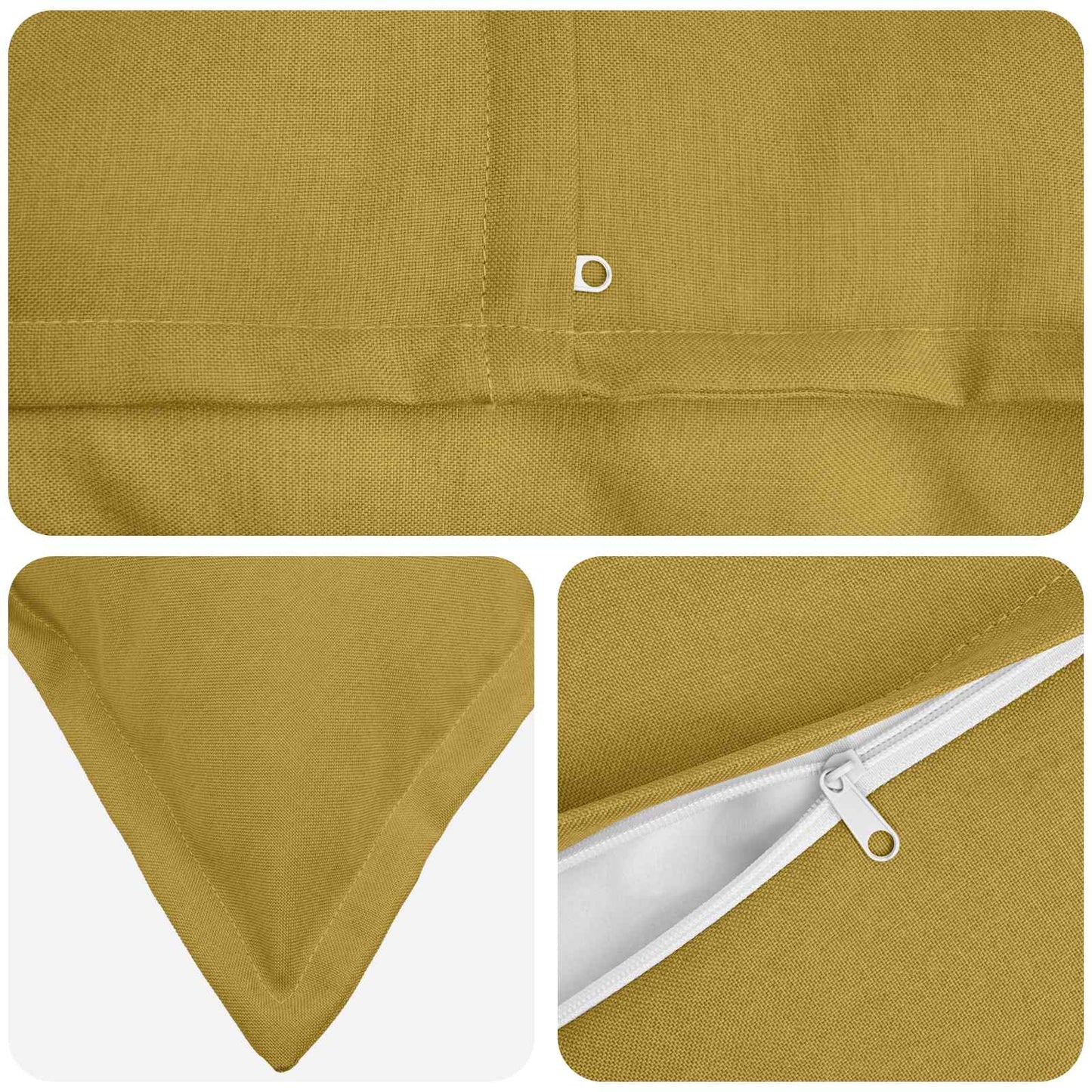 Cushion with Pillow HOUTEN Light Green 40 x 145 cm Faux Linen