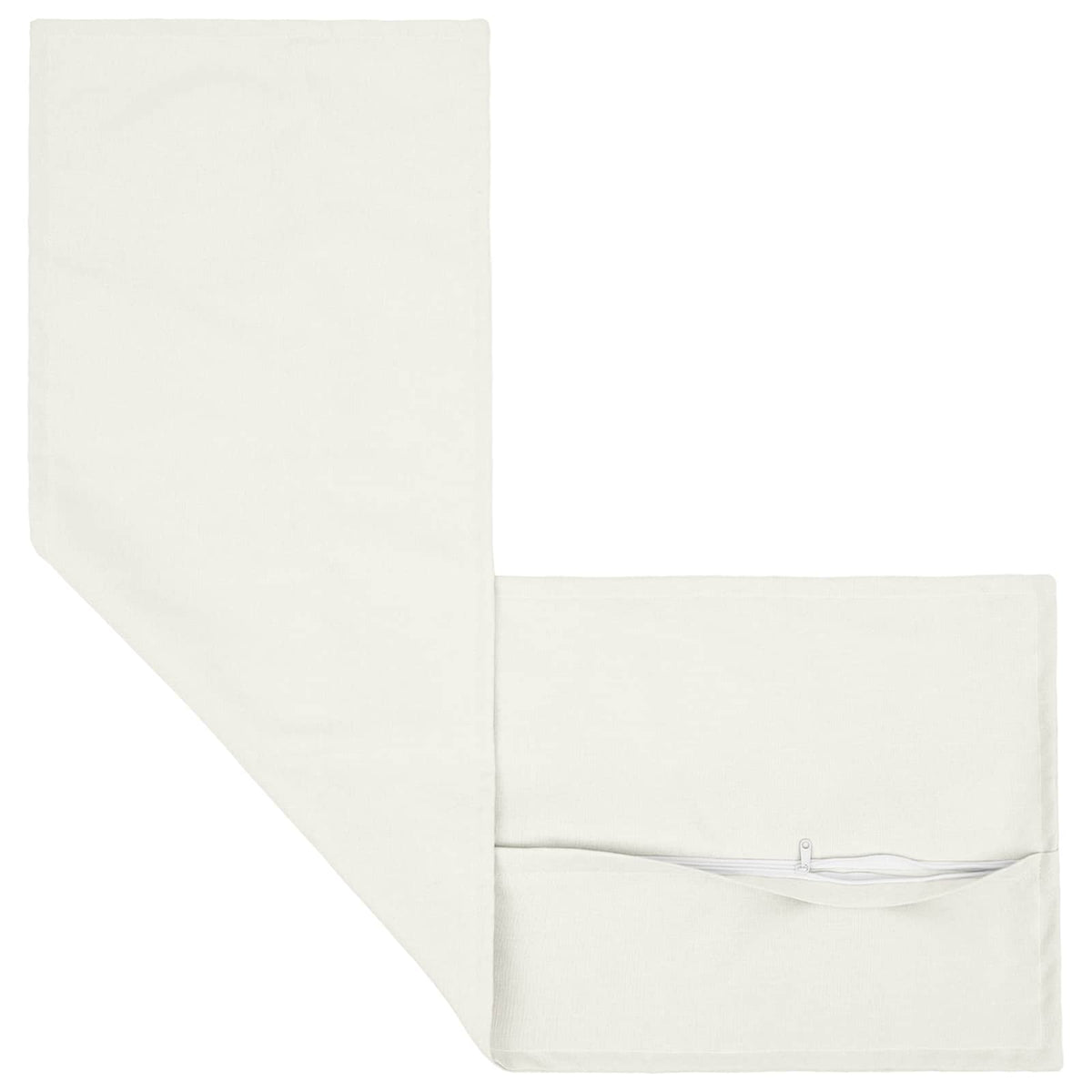 Throw Pillow 2 pcs HOUTEN White 40 x 145 cm Faux Linen