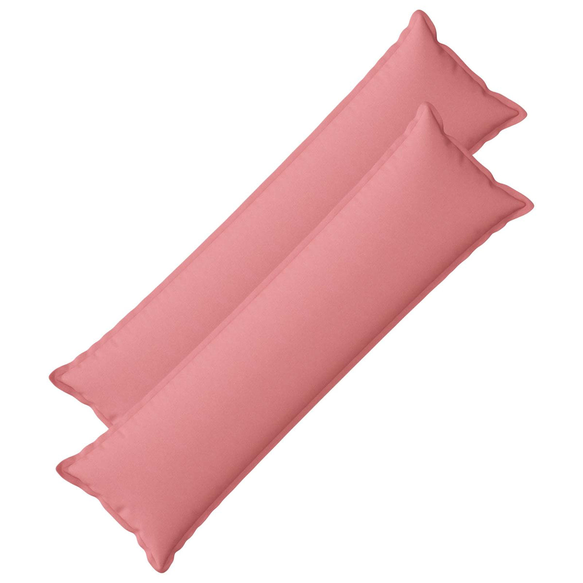 Throw Pillow 2 pcs HOUTEN Pink 40 x 145 cm Faux Linen