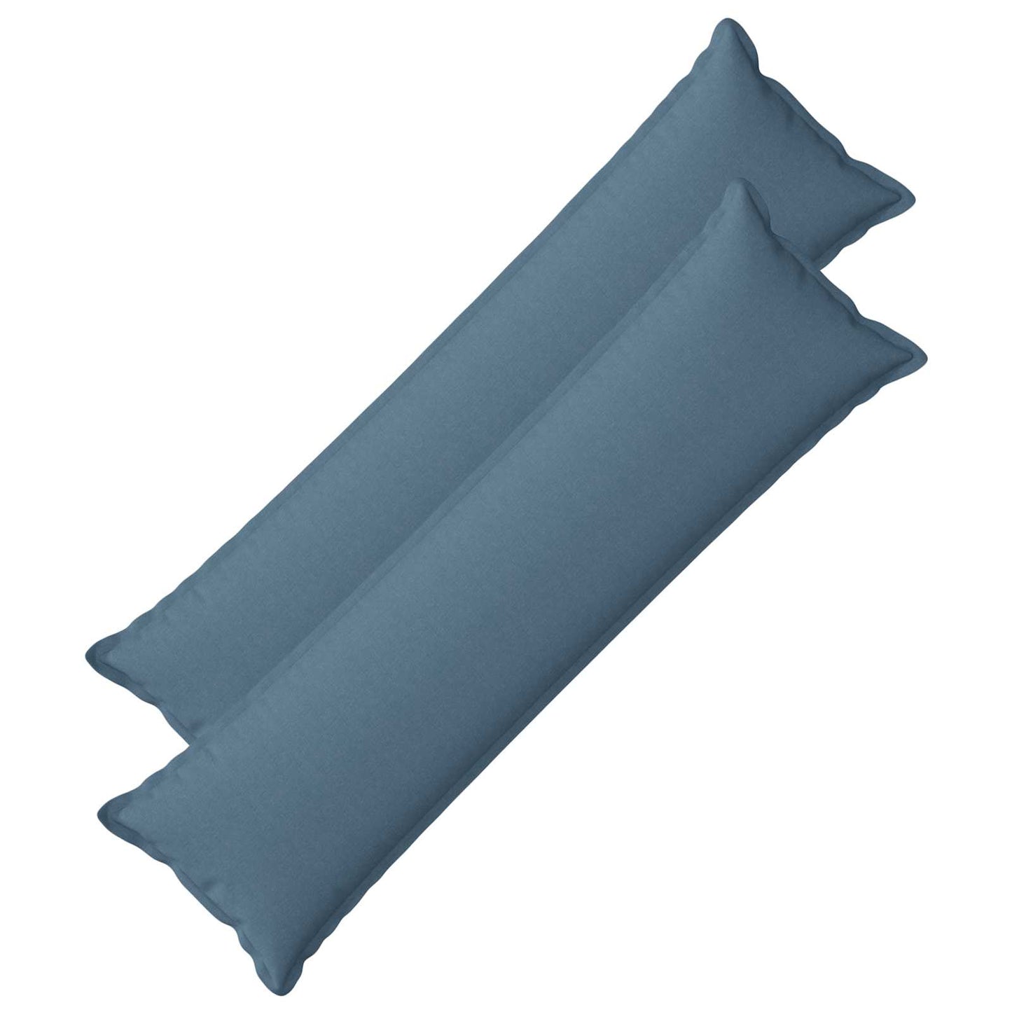 Cushion with Pillow HOUTEN 2 pcs Jeans Blue Faux Linen