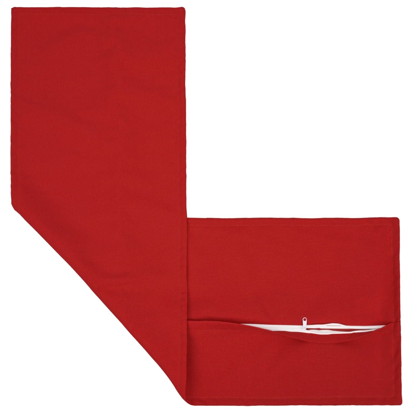 Cushion with Pillow HOUTEN Red 40 x 145 cm Faux Linen