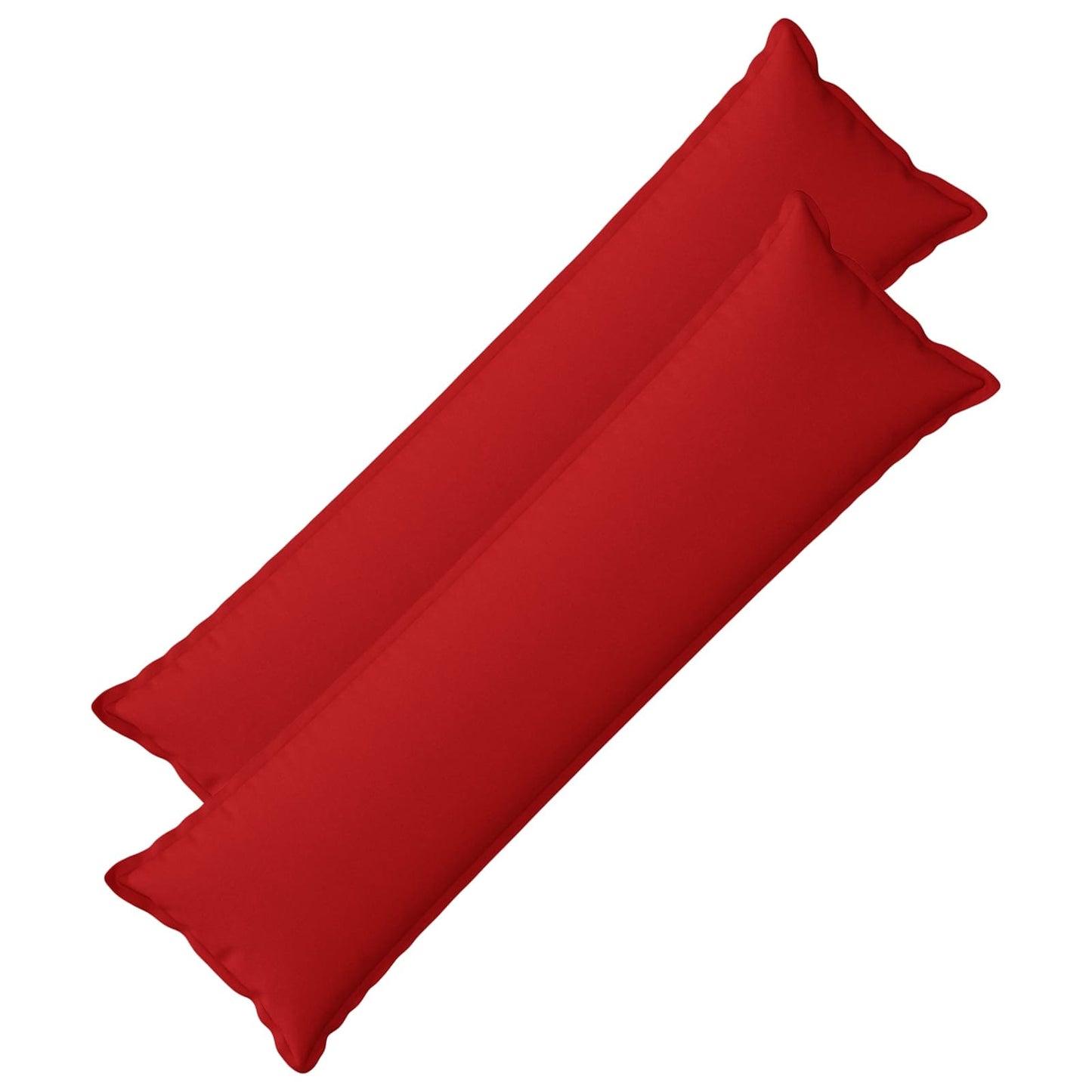 Cushion with Pillow HOUTEN 2 pcs Red Faux Linen