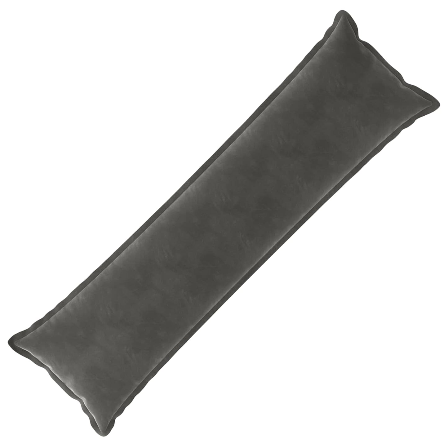 Cushion with Pillow HOUTEN Dark Grey 40 x 145 cm Velvet