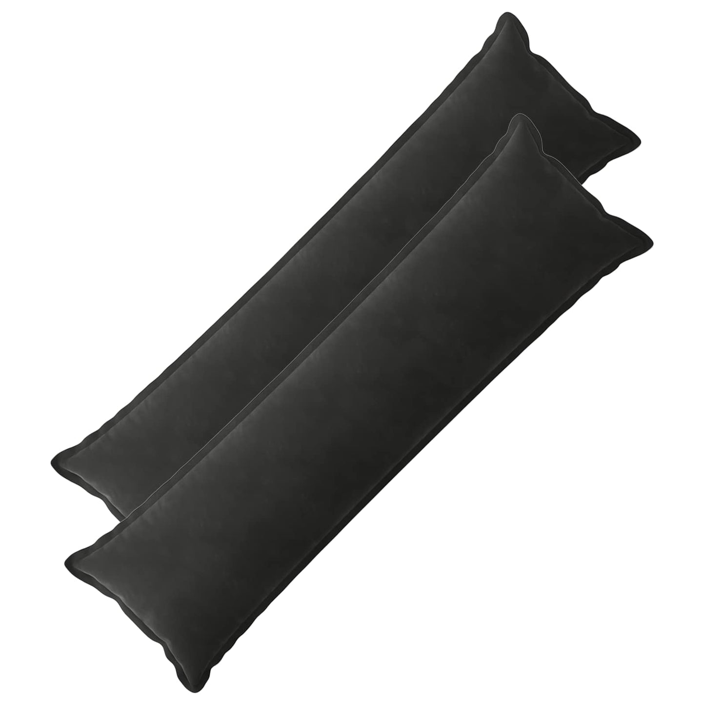 Cushion with Pillow HOUTEN 2 pcs Black Velvet