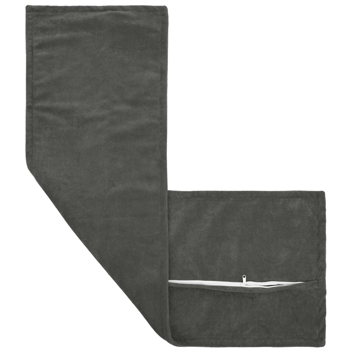 Throw Pillow HOUTEN Anthracite 40 x 145 cm Microfiber Fleece