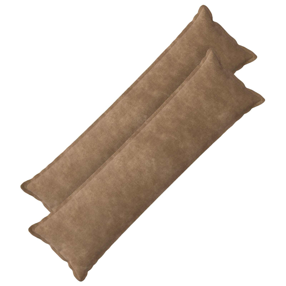 Cushion with Pillow HOUTEN 2 pcs Taupe Microfiber Fleece