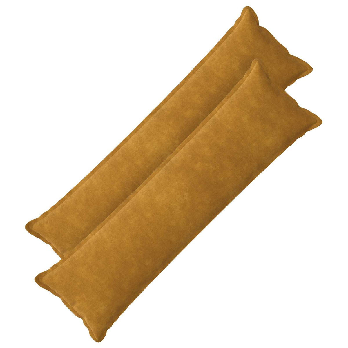 Cushion with Pillow HOUTEN 2 pcs Yellow Microfiber Fleece