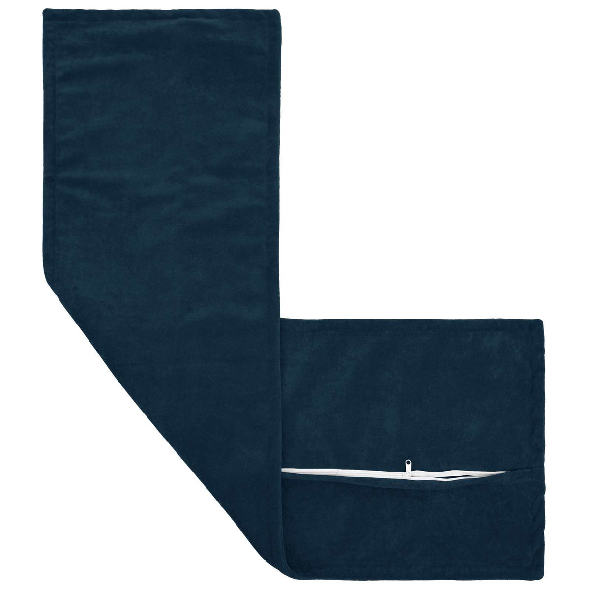 Cushion with Pillow HOUTEN Blue 40 x 145 cm Microfiber Fleece