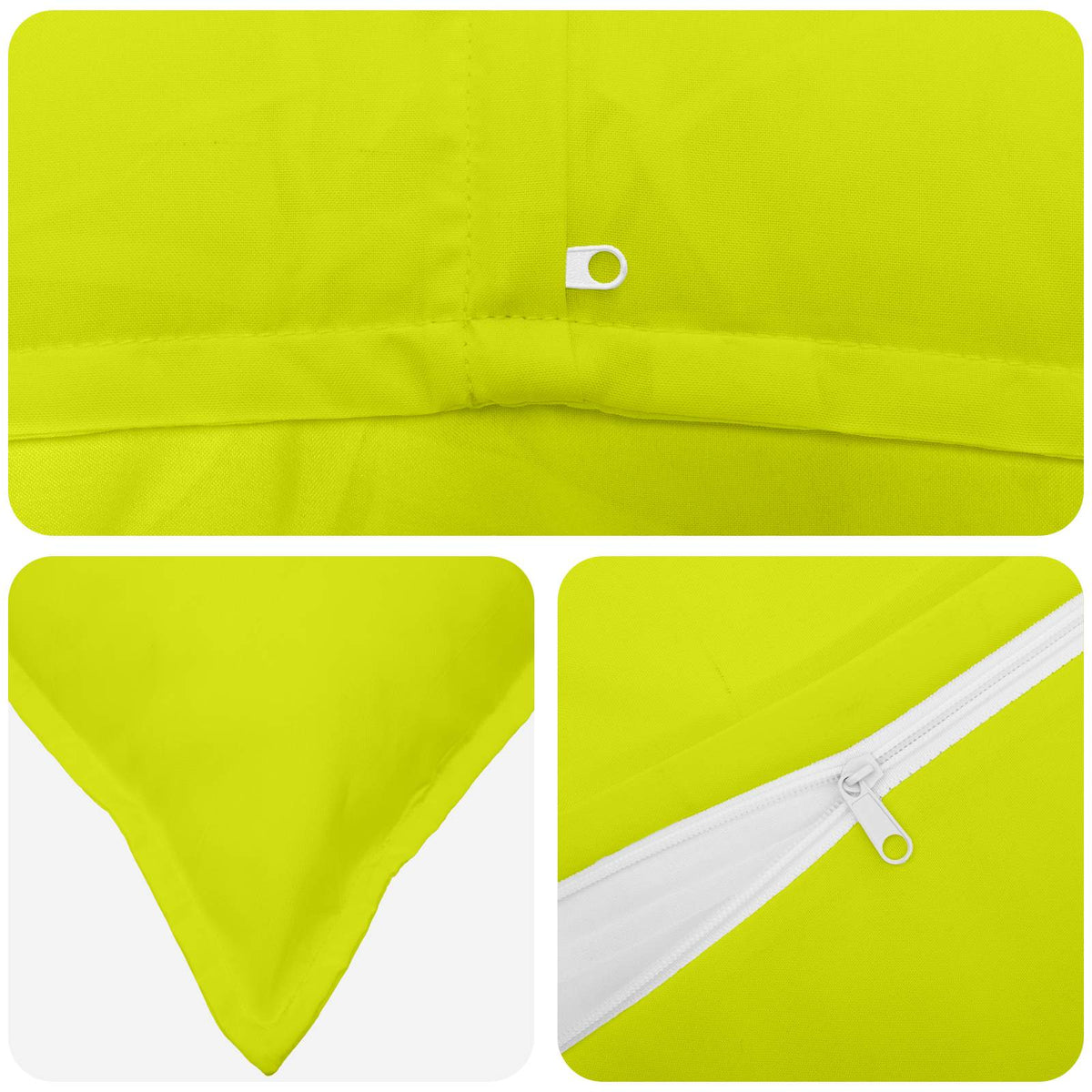 Cushion with Pillow HOUTEN Bright Green 40 x 145 cm Polyester