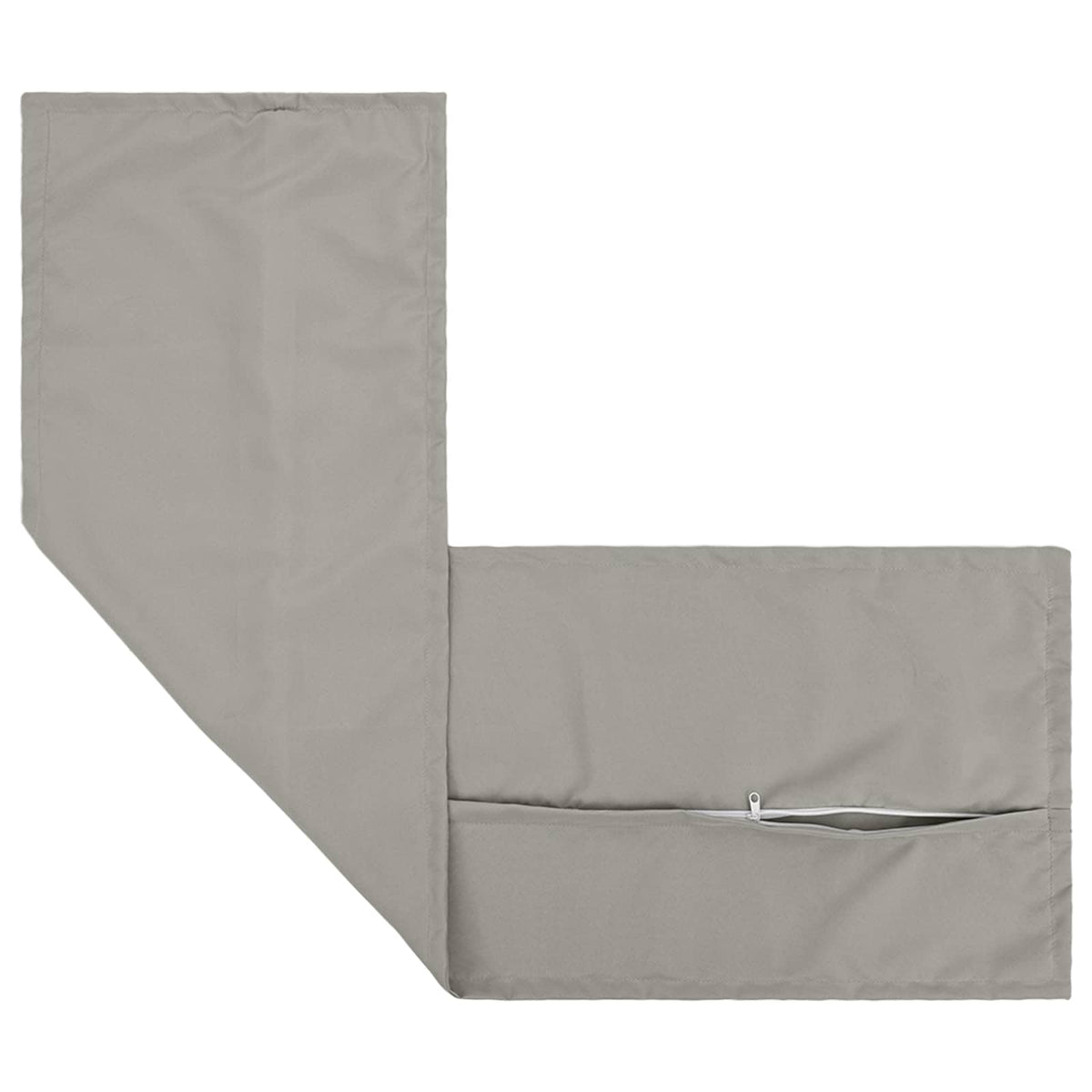 Cushion with Pillow HOUTEN 2 pcs Grey Polyester