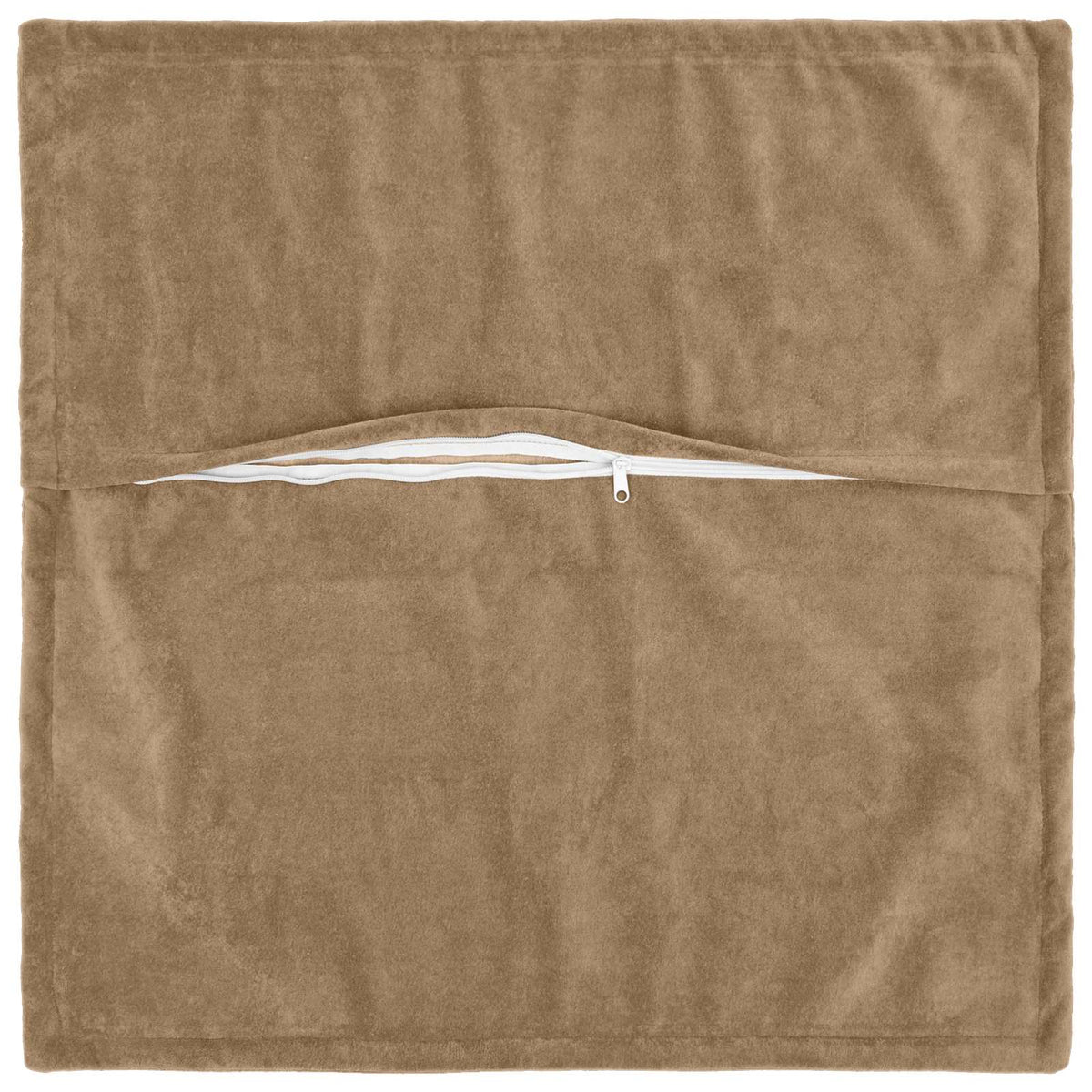 Cushion with Pillow HOUTEN 2 pcs Taupe Microfiber Fleece