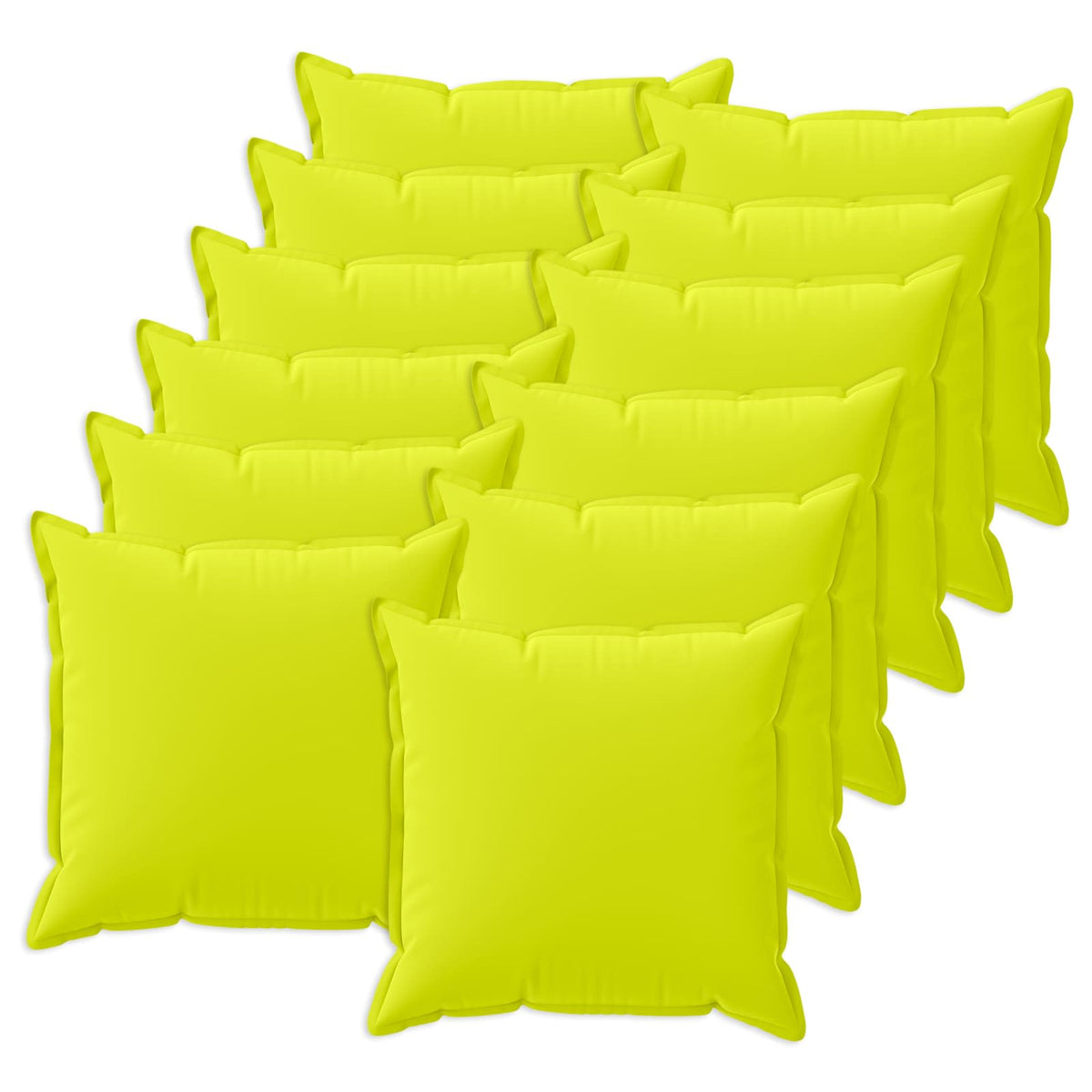 Cushion with Pillow HOUTEN 12 pcs Bright Green Polyester