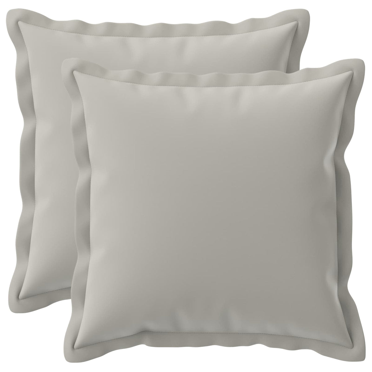 Cushion with Pillow HOUTEN 2 pcs Grey Polyester