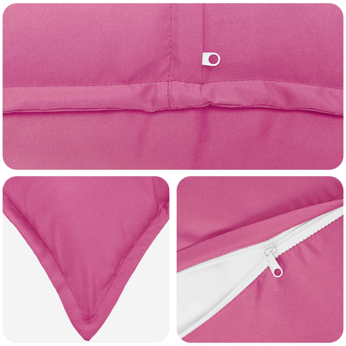 Cushion with Pillow HOUTEN 2 pcs Pink Polyester