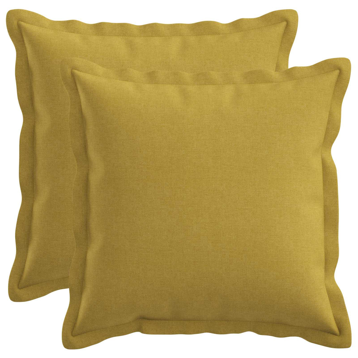 Cushion with Pillow HOUTEN 2 pcs Light Green Faux Linen