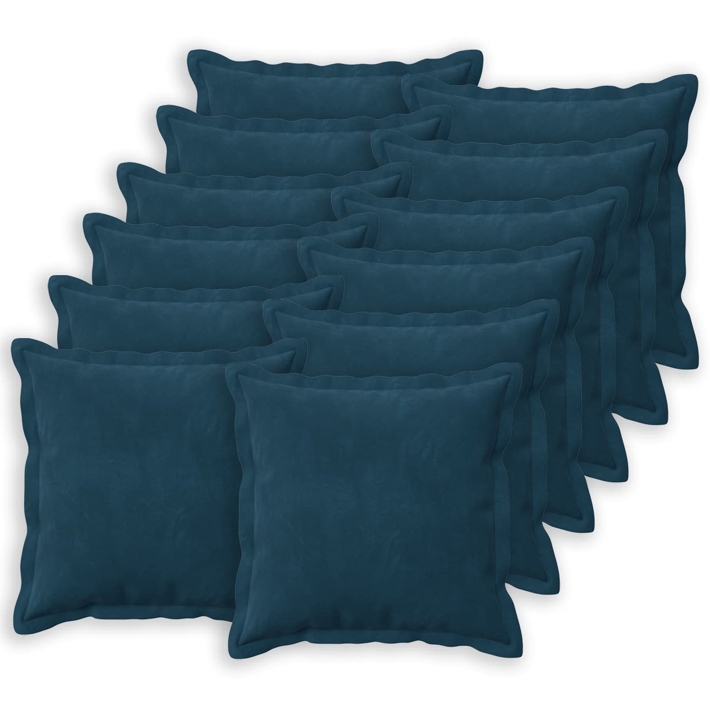 Cushion with Pillow HOUTEN 12 pcs Blue Velvet