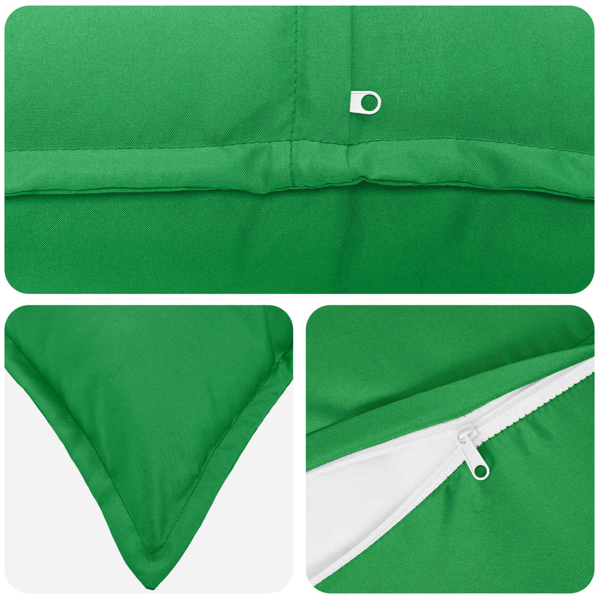 Cushion with Pillow HOUTEN 12 pcs Green Polyester