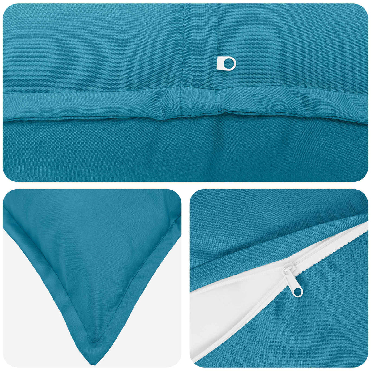 Cushion with Pillow HOUTEN 2 pcs Light Blue Polyester