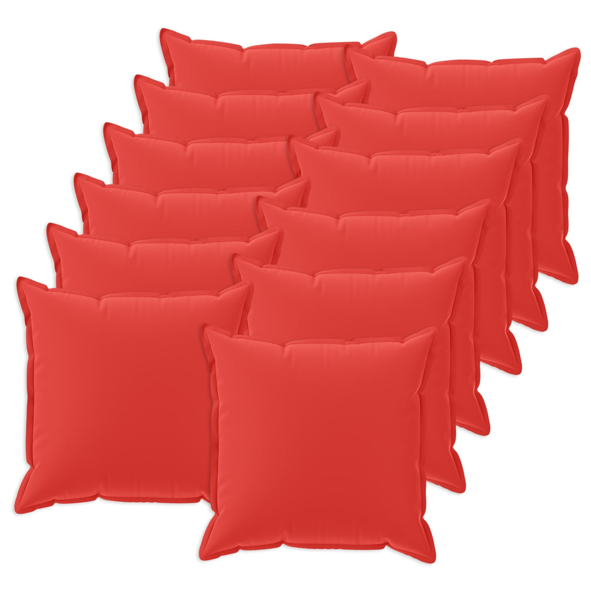 Cushion with Pillow HOUTEN 12 pcs Red Polyester