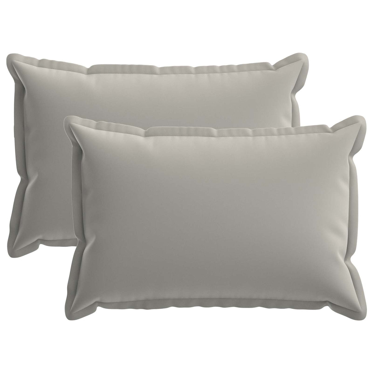 Throw Pillow 2 pcs HOUTEN Grey 50 x 70 cm Polyester