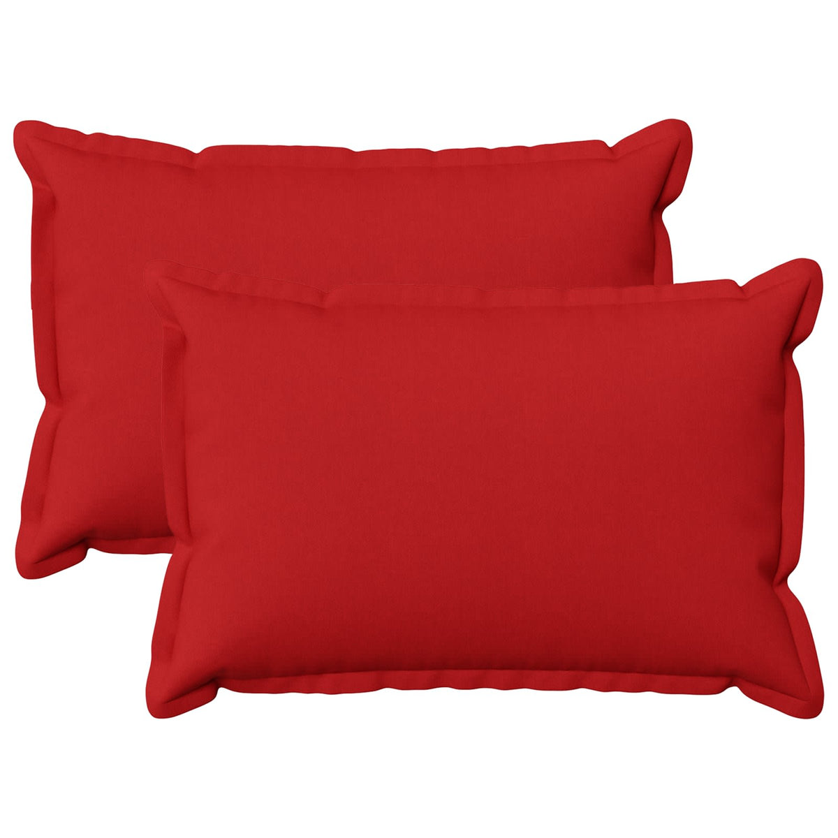 Throw Pillow 2 pcs HOUTEN Red 50 x 75 cm Faux Linen