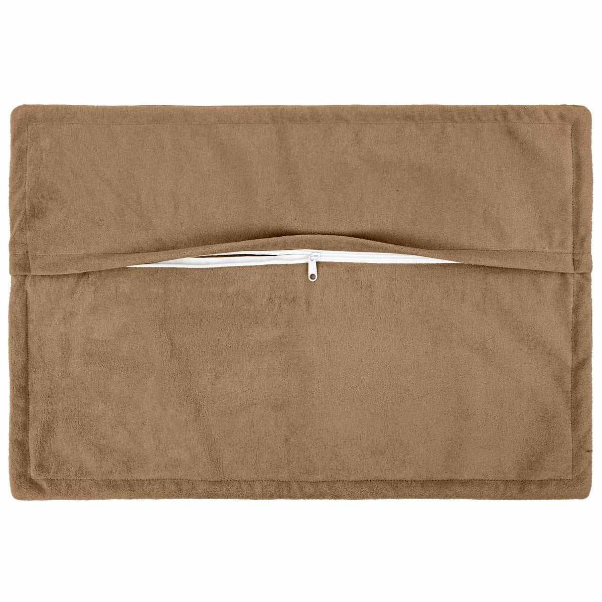 Cushion with Pillow HOUTEN 2 pcs Taupe Microfiber Fleece