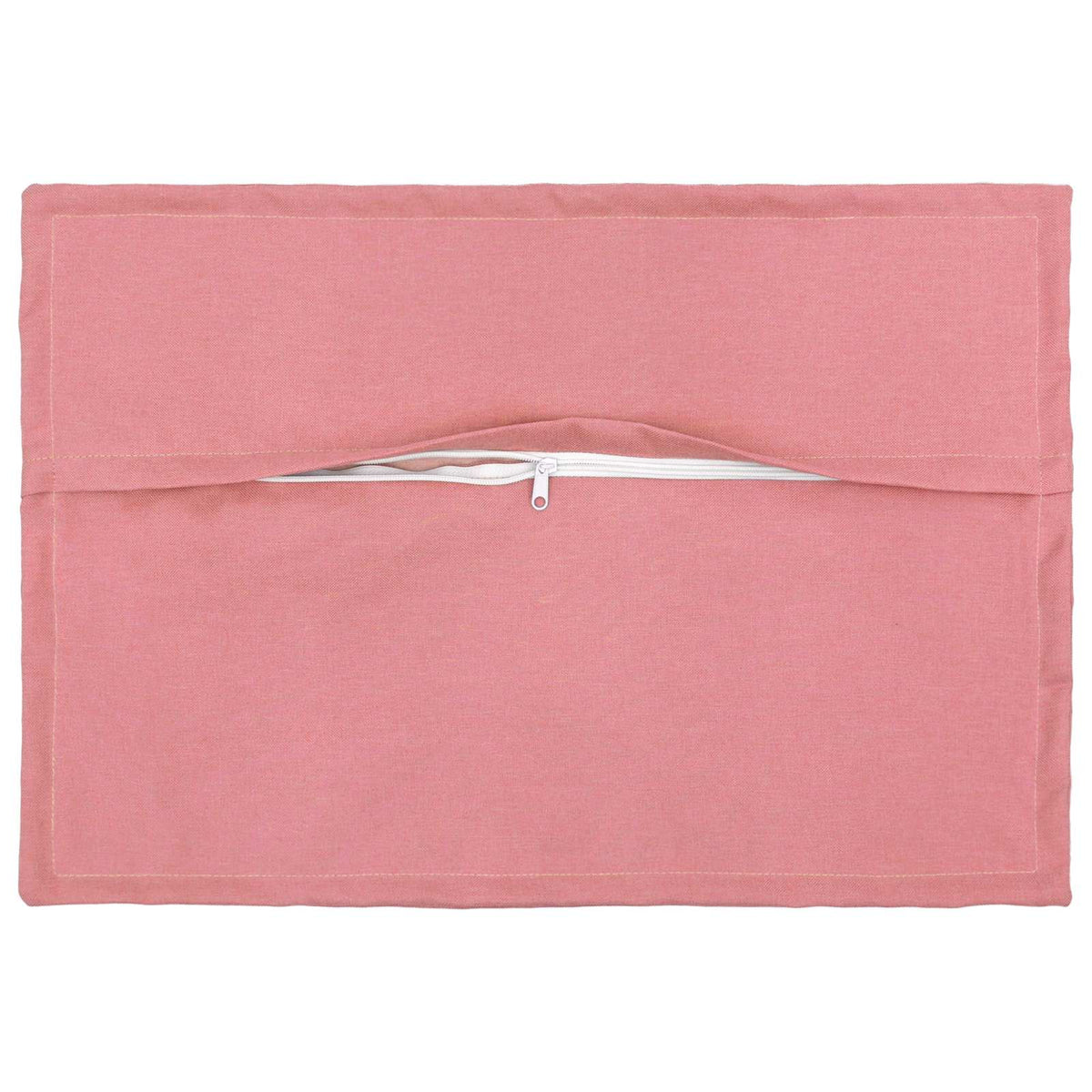 Cushion with Pillow HOUTEN 2 pcs Pink Faux Linen
