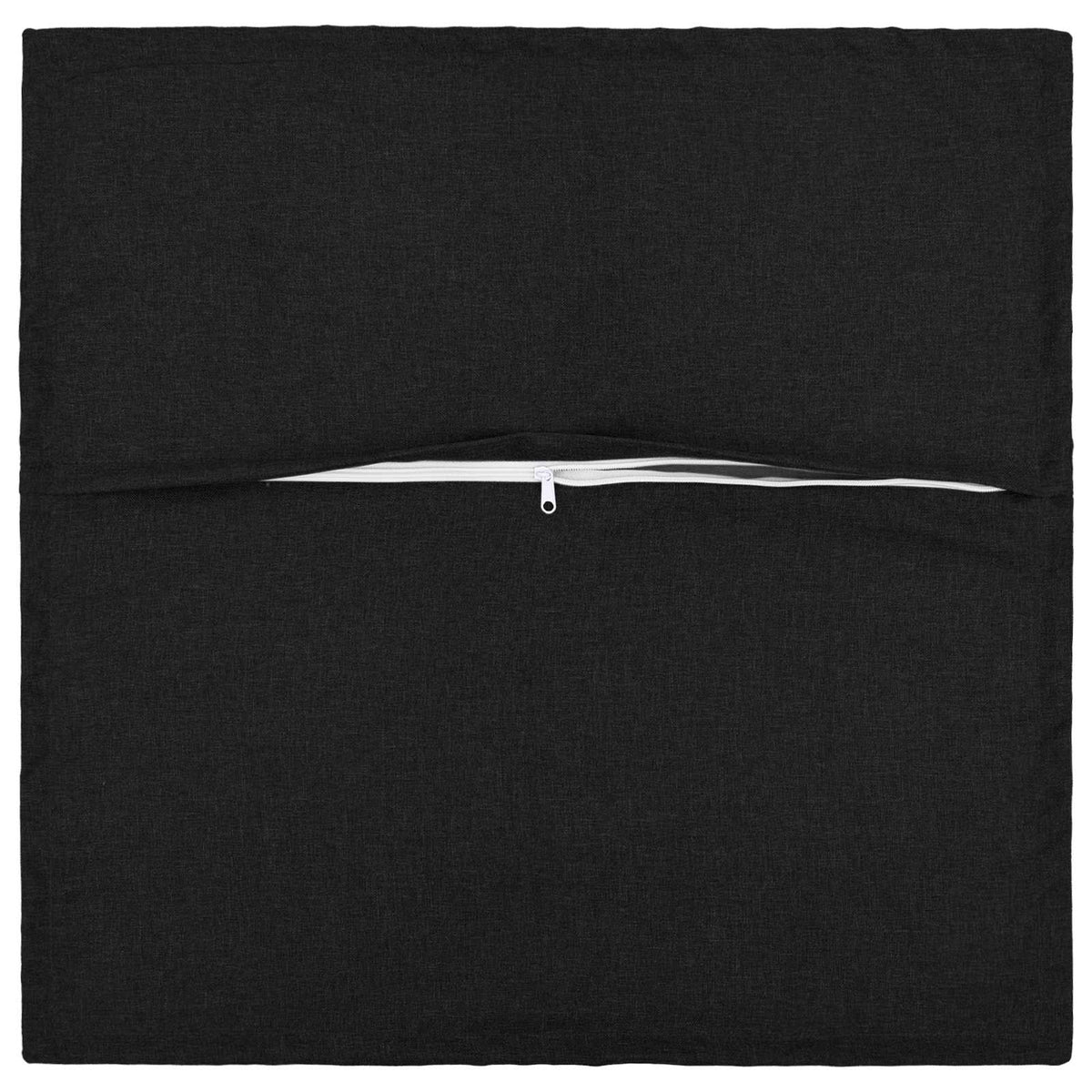 Throw Pillow 2 pcs HOUTEN Black 55 x 55 cm Faux Linen