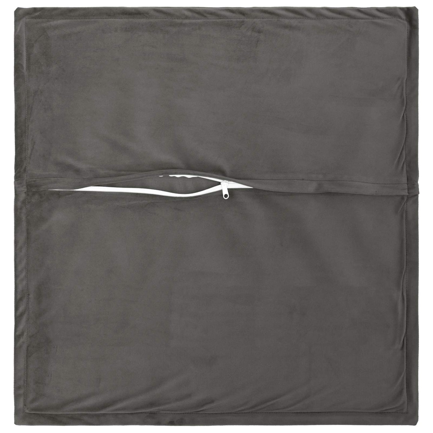 Cushion with Pillow HOUTEN 2 pcs Dark Grey Velvet