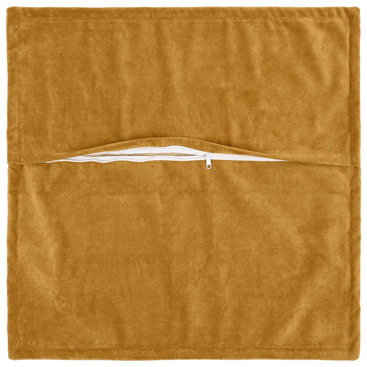Cushion with Pillow HOUTEN 2 pcs Yellow Microfiber Fleece